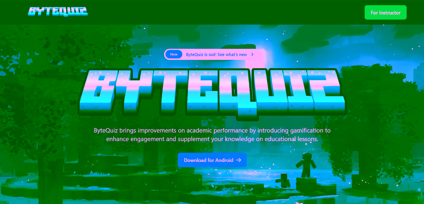 Home page of the dashboard